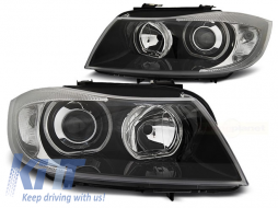 HEADLIGHTS ANGEL EYES LED BLACK fits BMW E90/E91 03.05-11 - TTHB6028219