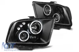 image-71-Headlights Angel Eyes suitable for Ford Mustang V (2004-2009) Black