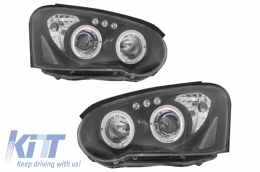 Headlights Angel Eyes suitable for Subaru Impreza II GD (2003-2005) Black - HLSUIM2