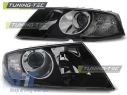 HEADLIGHTS BLACK fits SKODA OCTAVIA 04-08