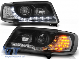 HEADLIGHTS DAYLIGHT BLACK fits AUDI 100 C4 12.90-06.94 - TTHA6028133