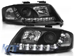 image-57-HEADLIGHTS DAYLIGHT BLACK fits AUDI A6  06.01-05.04