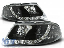 HEADLIGHTS DAYLIGHT BLACK fits VW PASSAT 3BG 09.00-03.05 - TTHV6027937