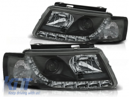 HEADLIGHTS DAYLIGHT BLACK fits VW PASSAT 5B 3B 11.96-08.00