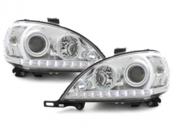 Headlights DAYLIGHT suitable for Mercedes M-Class ML W163 (03.1998-08.2001) Chrome - SWMB09DGX