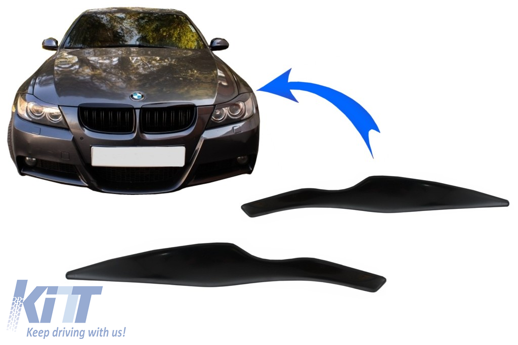 For BMW E30 Eyebrows headlight spoiler lightbrows eye lids brows covers M3 look