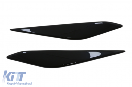 Headlights Eyebrows suitable for Ford Fiesta Mk8 (2017-2021) Piano Black-image-6094458