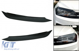 image-5-Headlights Eyebrows suitable for VW Polo AW MK6 (2018-2020) Piano Black