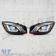 Headlights Full LED suitable for Mercedes S-Class W222 Maybach X222 (2013-2017) Facelift Look - HLMBW222TL