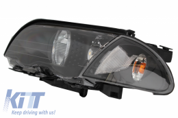 Headlights LED Angel Eyes suitable for BMW E46 Limousine Touring (1998-2001) Black-image-6045110