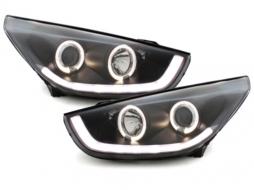image-14-Headlights LED Angel Eyes suitable for HYUNDAI IX35 (2010-2013) Black TUBE LIGHT