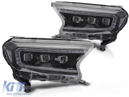 HEADLIGHTS LED BLACK fits FORD RANGER V 16-22