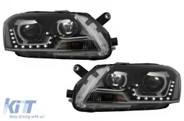 image-58-Headlights LED DRL suitable for VW Passat 3C B7 (11/2010-10/2014) Black
