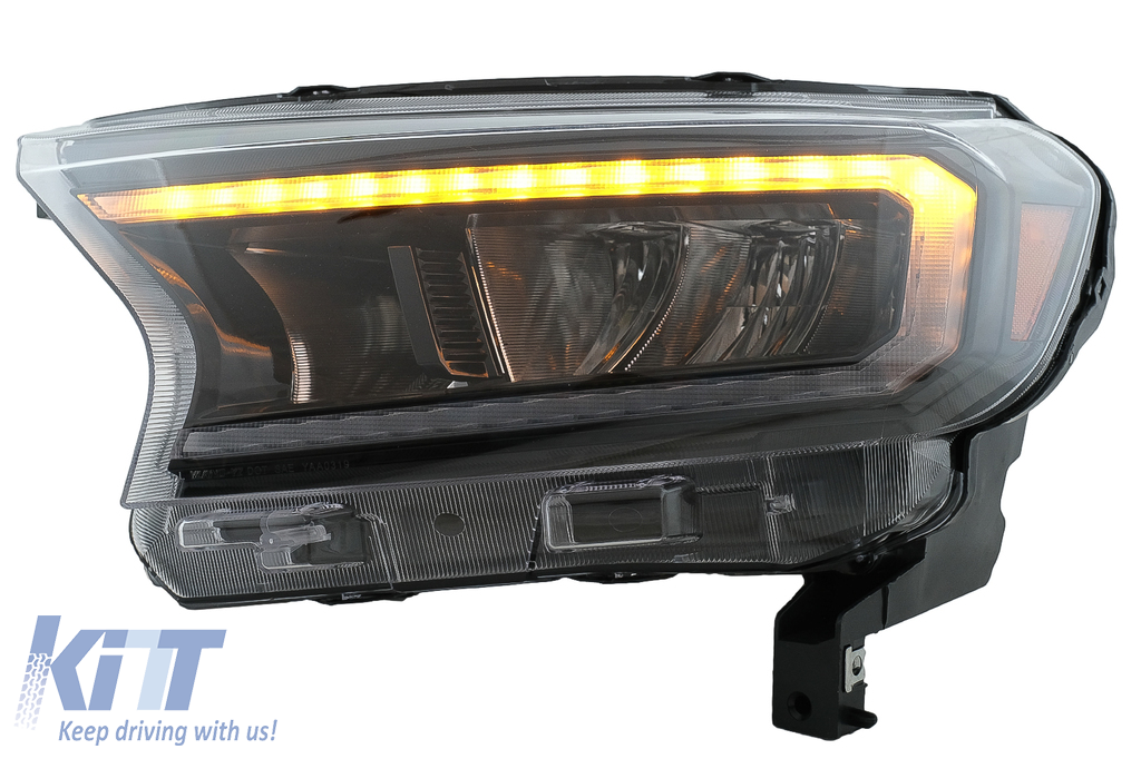 Headlights LED Light Bar suitable for Ford Ranger (2015-2020) LHD Full