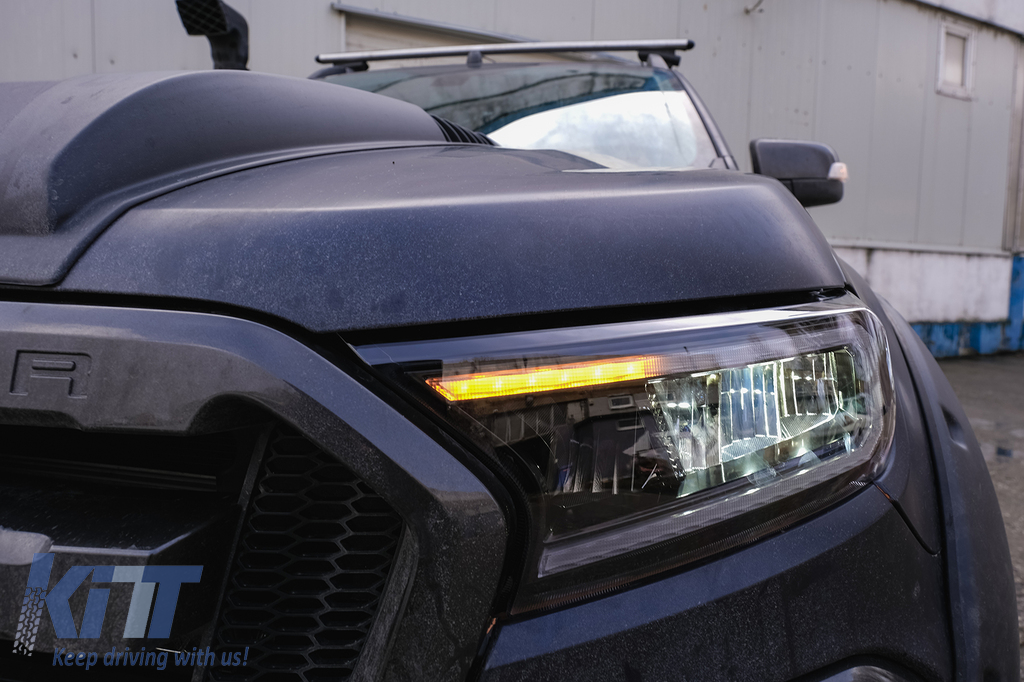 Headlights LED Light Bar suitable for Ford Ranger (2015-2020) LHD Full