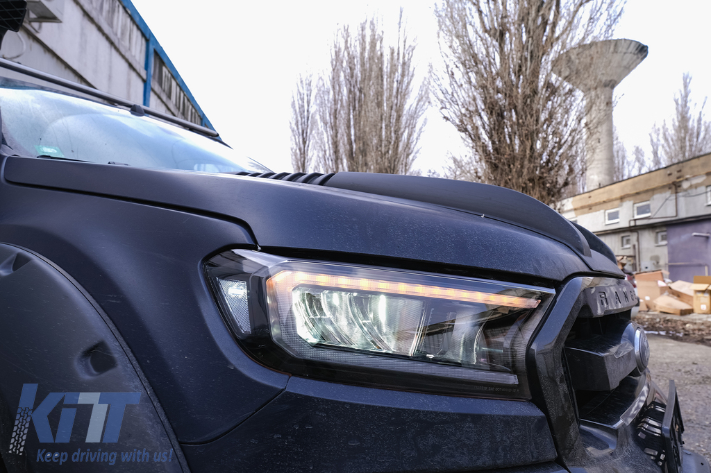 Headlights LED Light Bar suitable for Ford Ranger (2015-2020) LHD Full