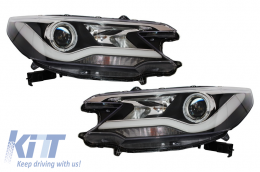 Headlights LED suitable for HONDA CR-V 2012-2014 RM4 Pre-Facelift Light Bar Facelift Design - HLHOCRV12LED