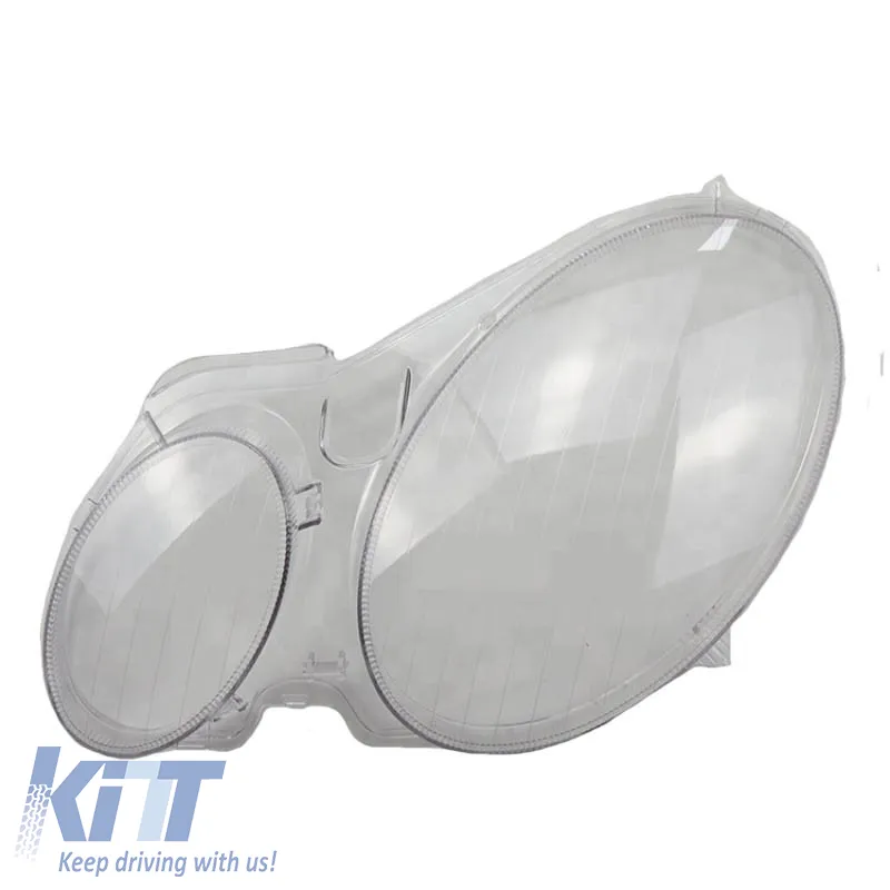 Headlights Lens Glasses Set suitable for Mercedes-Benz E W211 Pre-Facelift Sedan / Touring 02-06 2 Pcs