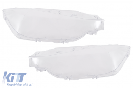Headlights Lens Glasses suitable for BMW 3 Series F30 F31 LCI (2015-2018) Clear - HGBMF30LCI