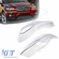 image-43-Headlights Lens Glasses suitable for BMW X5 E70 07-13 2 Pcs