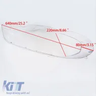 Headlights Lens Glasses suitable for BMW X5 E70 07-13 2 Pcs-image-6297043