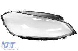 Headlights Lens Glasses suitable for VW Golf 7 VII (2013-2017) Clear-image-6085837