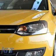 Headlights Lens Glasses suitable for VW Polo 6R 2009-2013 2 Pcs-image-6318459