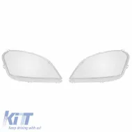 Headlights Lens Glasses suitable for Mercedes-Benz ML-Class W164 05-08 2 Pcs-image-6317729