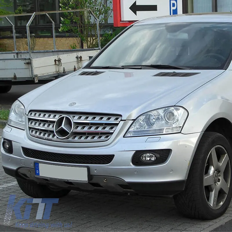 Headlights Lens Glasses suitable for Mercedes-Benz ML-Class W164 05-08 2 Pcs