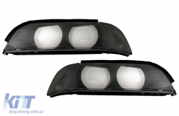 image-7-Headlights Lens Left and Right Side Smoke Grey suitable for BMW 5 Series E39 (1995-2000)