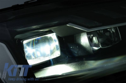 Headlights Set Suitable for Audi A4 B8.5 Facelift (2012-2015) Black A4 B9.5 Design OEM Xenon Upgrade to Full LED & Dynamic LED Signal Carner