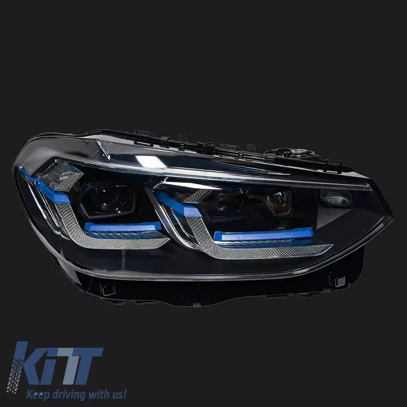 Headlights Set Suitable for BMW X3 G01 / G08 18-22 LED Laser Style Black Carner