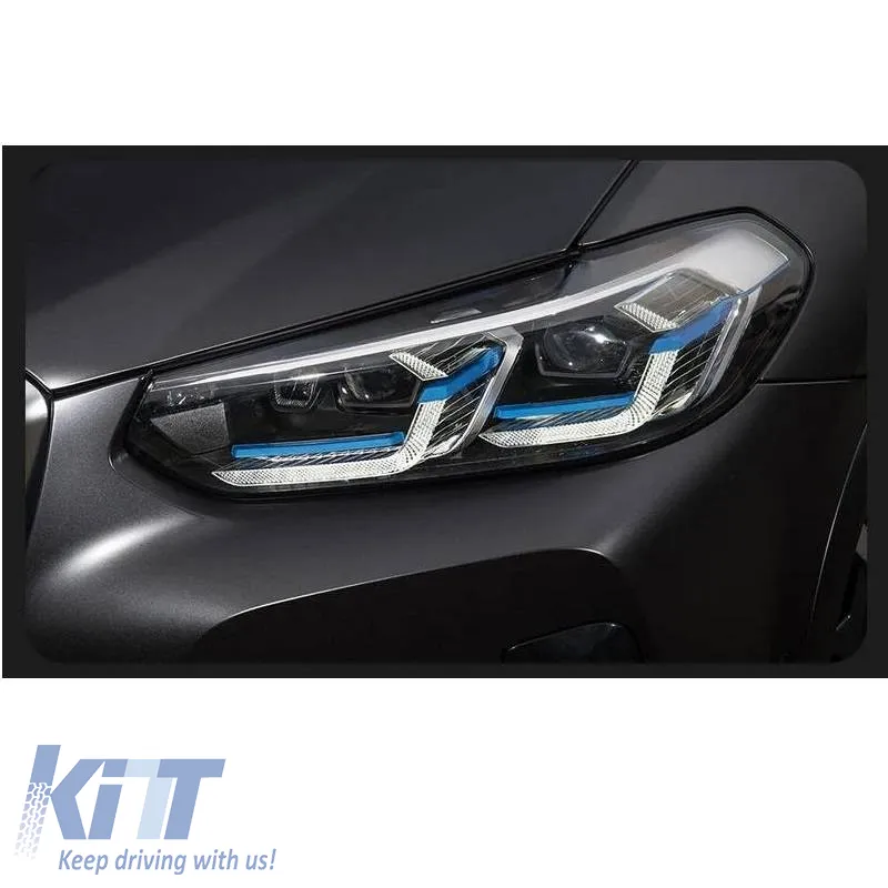 Headlights Set Suitable for BMW X3 G01 / G08 18-22 LED Laser Style Black Carner