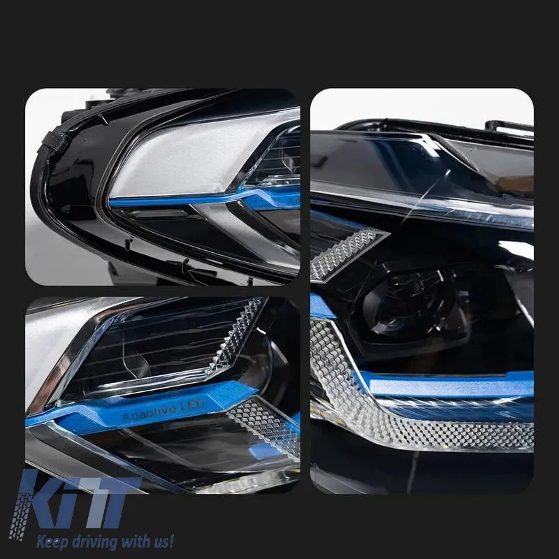 Headlights Set Suitable for BMW X3 G01 / G08 18-22 LED Laser Style Black Carner