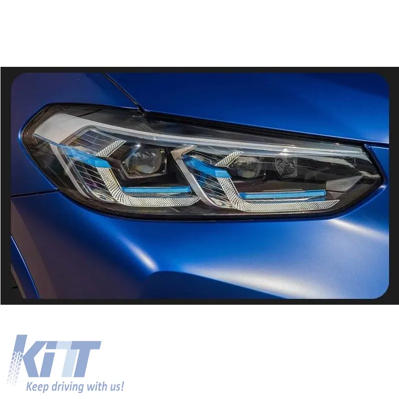 Headlights Set Suitable for BMW X3 G01 / G08 18-22 LED Laser Style Black Carner