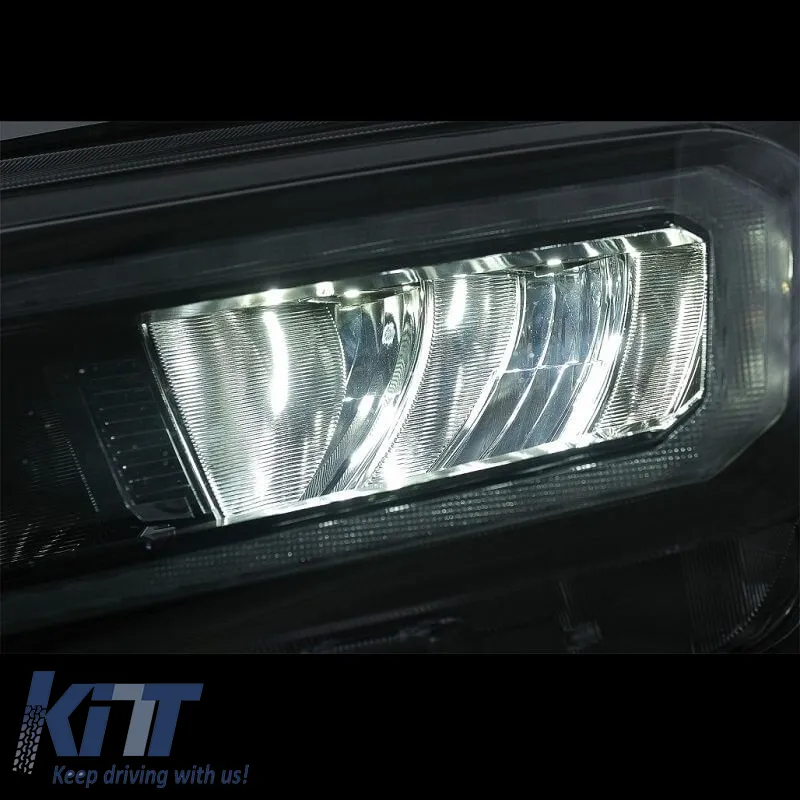 Headlights Set Suitable for Ford Ranger 15-20 DRL Dynamic Black Full Led With Motor VLand