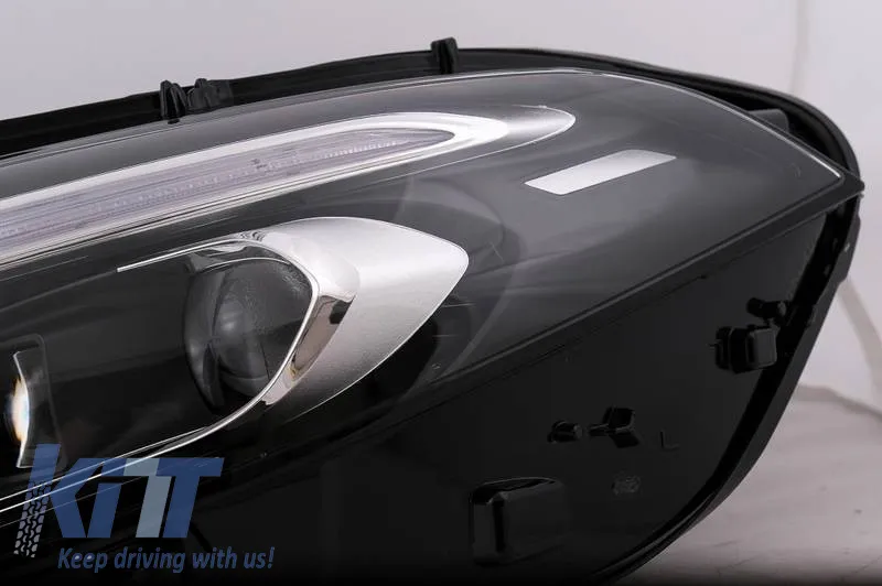 Headlights Set Suitable for Mercedes-Benz A-Class W177 / V177 2018-2022 Halogen Upgrade to Full LED DRL with Motor Carrier