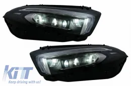 Headlights Set Suitable for Mercedes-Benz A-Class W177 / V177 2018-2022 Halogen Upgrade To Full Led DRL With Motor Carner-image-6320624