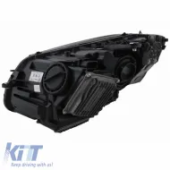 Headlights Set Suitable for Mercedes-Benz C-Class W205 14-18 LED Upgrade to Multibeam Full LED DRL Black with Motor Carrier-image-6314705