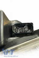 Headlights Set Suitable for Mercedes-Benz C-Class W205 14-20 Upgrade to Maybach Full LED DRL Black with Motor Carrier