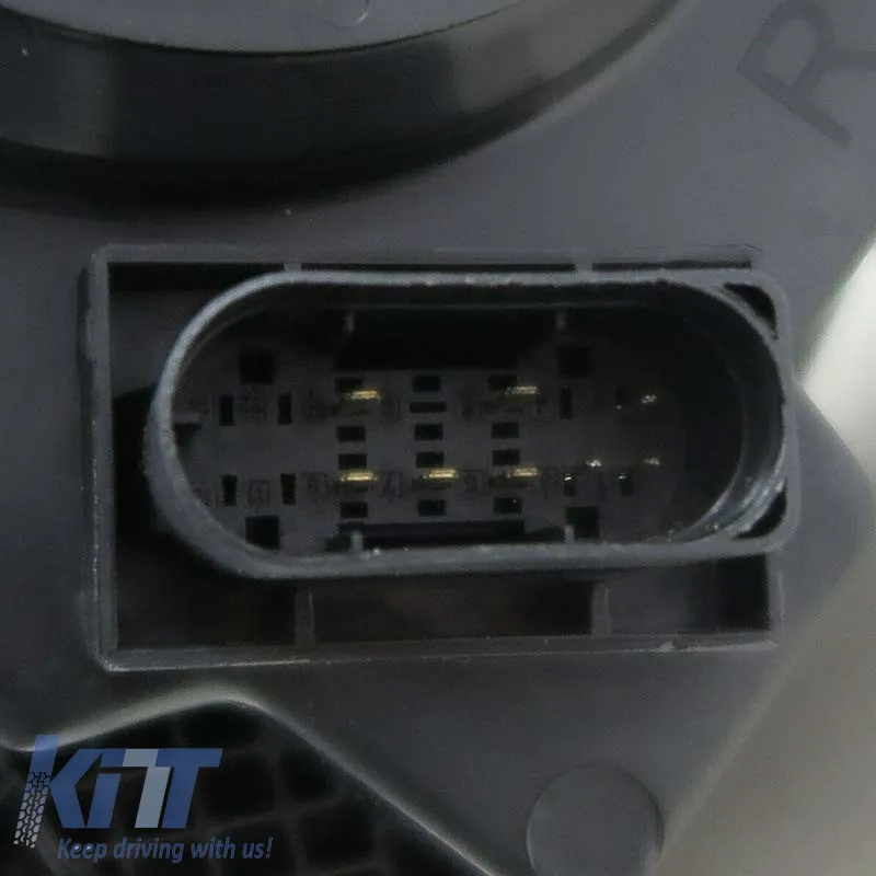 Headlights Set Suitable for Mercedes-Benz Vito W447 14+ DRL Led Tube & Led Signal Dynamic Black With Motor Carner
