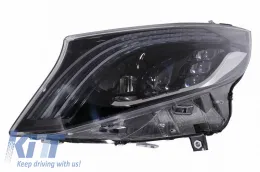 Headlights Set Suitable for Mercedes-Benz Vito W447 14-20 Maybach Look DRL Led Tube Black-image-6319108