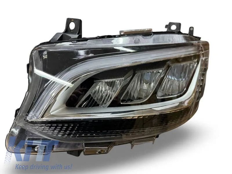 Headlights Set Suitable for Mercedes-Benz Sprinter W907 2018-2023 Black Full Led Carner