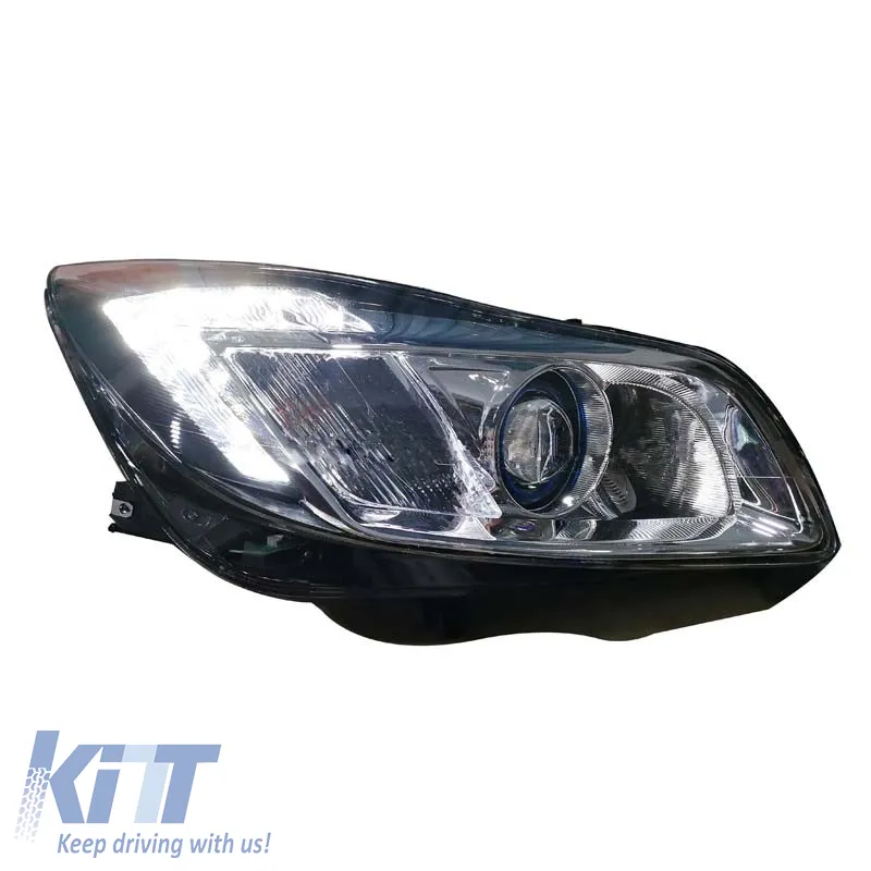 Headlights Set Suitable for Opel Insignia 08-12 TRU DRL Black H7 Carner