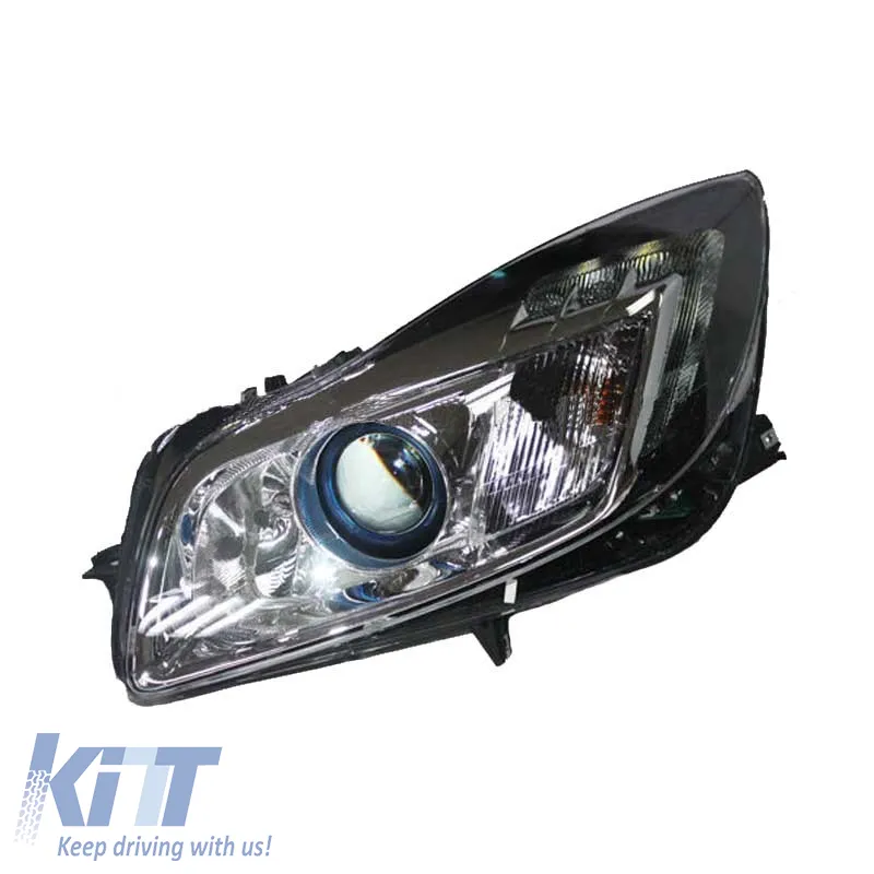 Headlights Set Suitable for Opel Insignia 08-12 TRU DRL Black H7 Carner