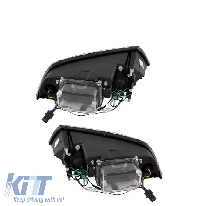 Headlights Set suitable for Skoda Octavia 1Z 04-08 DRL Black H7/H1 Sonar