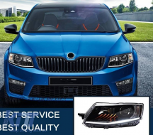 Headlights Set Suitable for Skoda Octavia mk3 2014-2017 DRL Black Carner