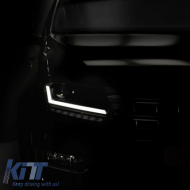 Headlights Set suitable for VW Amarok 2010+ DRL Full LED Halogen Version Black LEDHL107-BK RHD Right Hand Drive Osram Ledriving