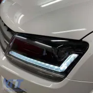 Headlights Set suitable for VW Amarok 2010+ DRL Full LED Halogen Version Black LEDHL107-BK RHD Right Hand Drive Osram Ledriving-image-6319466