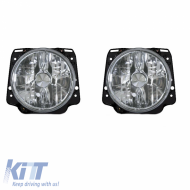 Headlights Set Suitable for VW Golf 2 83-92 Clear Glass H4 Manual Depo